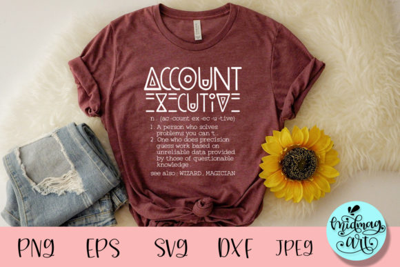 Account Executive SVG Graphics for T-Shirt Designs