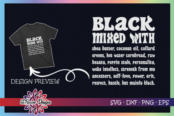 Black Mixed with Shea Butter Black Woman Graphics