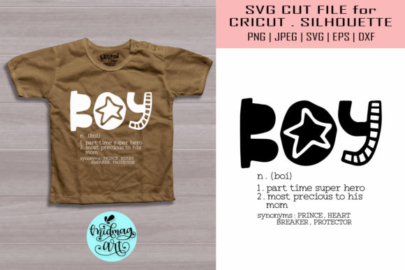 Boy Definition SVG: Kids Graphics for T-Shirt Designs