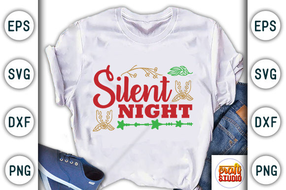 Christmas Quote Design, Silent Night